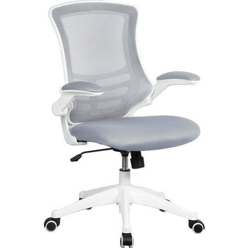 Luna White Frame Designer Mesh Chair for Ergonomic Seating and Comfort