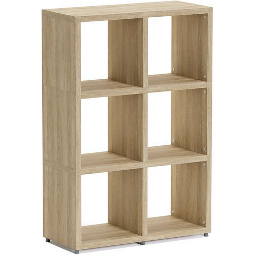 Cube Shelf Storage System - White Or Oak Wood Unit - 1-36 Cubes - Boon