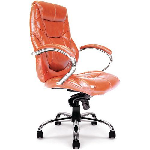 Large Leather Executive Ergonomic Office Chair - Swivelling - Sandown