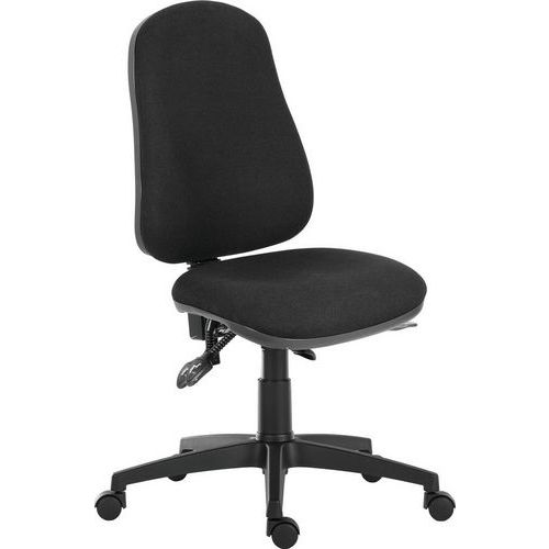 Home/Office Fabric Chair - Medium Back - Swivel Wheels - Ergo Comfort