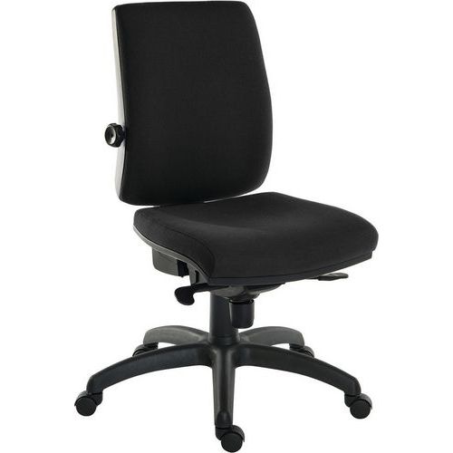 Heavy Duty Ergonomic Fabric Office Chair - Swivel Wheels - Ergo Plus