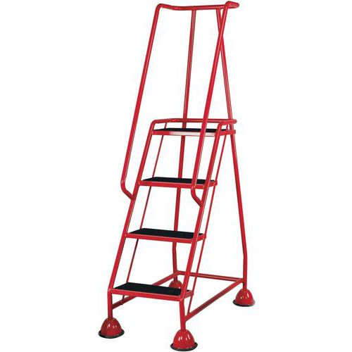 Mobile Anti-Slip Step Ladders With Domed Feet