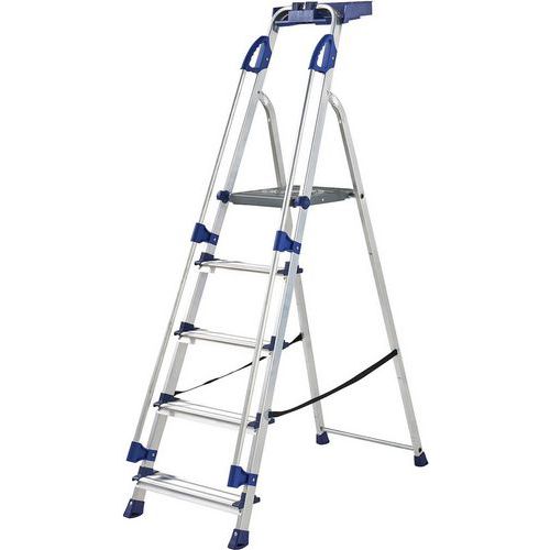 Werner Aluminium Professional Platform Step Ladder - 3 To 7 Treads
