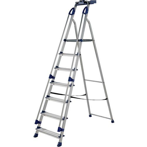 Werner Aluminium Professional Platform Step Ladder - 3 To 7 Treads
