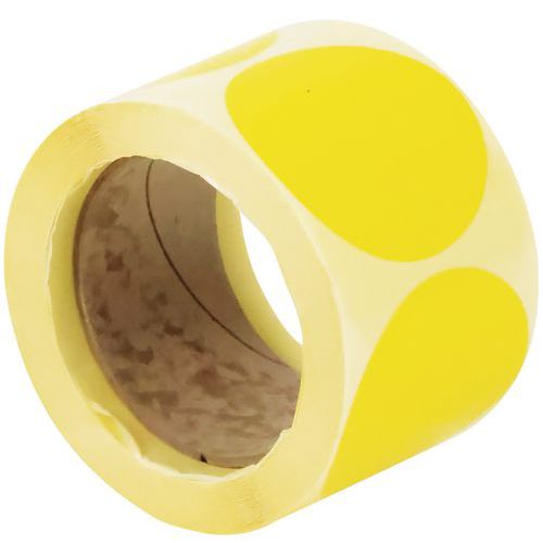 Roll of removable adhesive dots, dia. 70 mm - Manutan