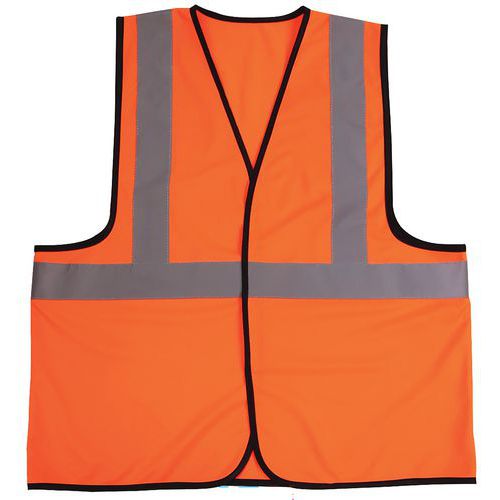 Orange high-visibility vest - Manutan