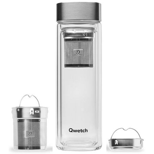 Insulated glass teamug - 430 ml - Qwetch