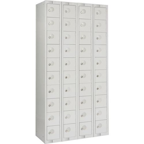 Personal Effects Lockers - 40 Cabinets - Antibacterial Coating - Elite