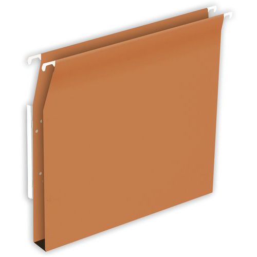 Kraft budget suspension file with connecting tabs - For cabinets and drawers - U-bottom Kraft budget suspension file with connecting tabs - For cabinets and drawers - U-bottom