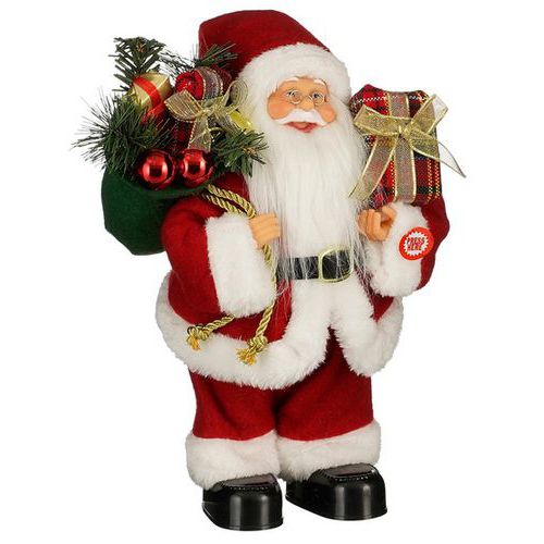 Battery-powered Father Christmas figure