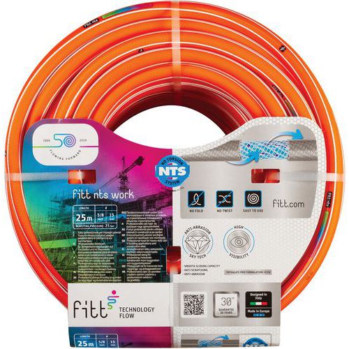 NTS WORK orange hose - Length 25 or 50 m - FITT