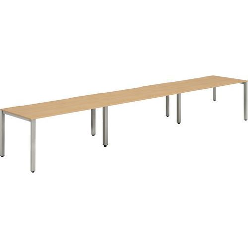 Silver Frame Office Bench Desk