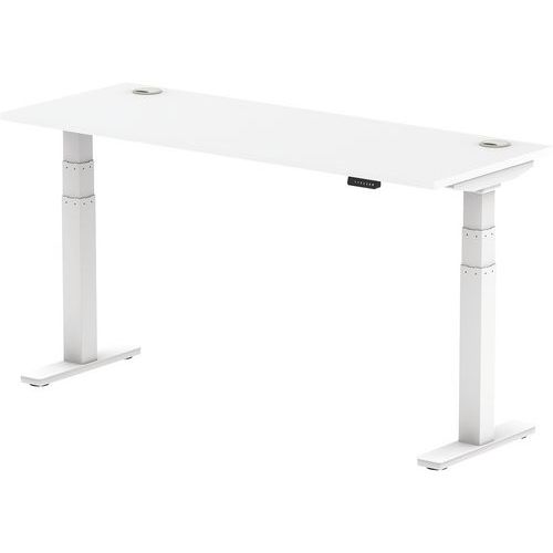Electronic Height Adjustable Office Desk With Cable Port - Air