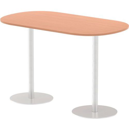 Long Bistro/Reception Tables - Large Round Bases - Italia Poseur
