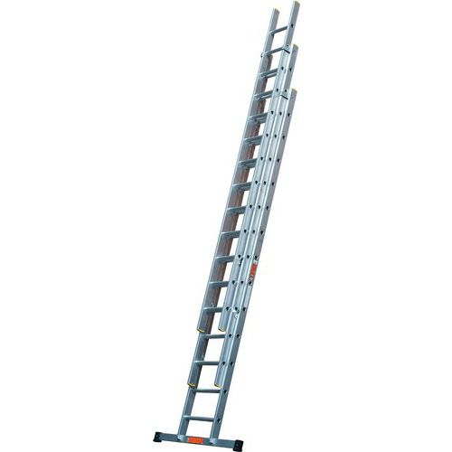 Triple Telescopic Extension Aluminium Ladders With Stabiliser Bar