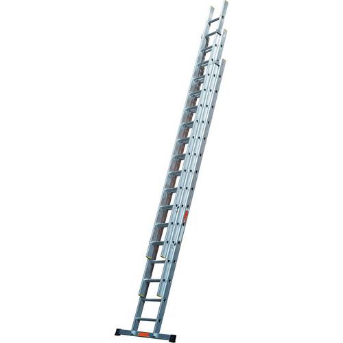 Triple Telescopic Extension Aluminium Ladders With Stabiliser Bar