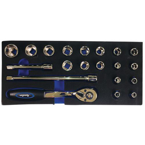 1/3 module with 20x 1/2 tools - Manutan