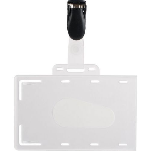 Badge with hard PVC clip - Pavo