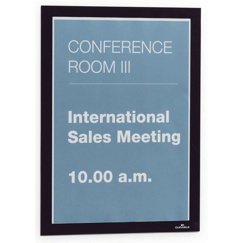 Duraframe A4 adhesive display frame for wall mounting - Durable