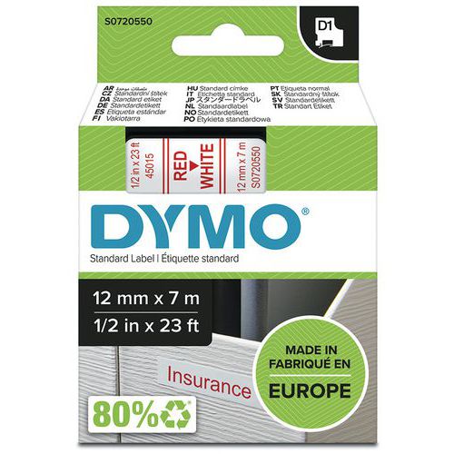 D1 tape cartridge, width 12 mm - Dymo