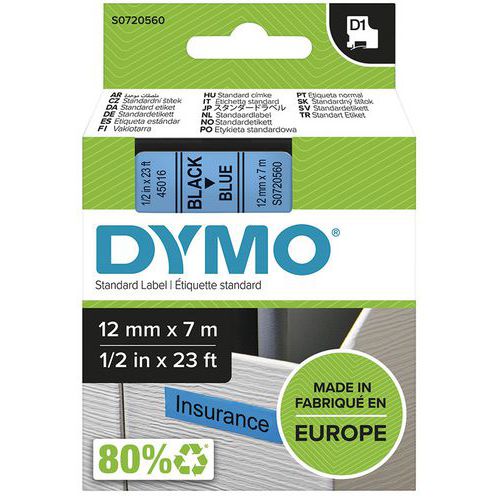 D1 tape cartridge, width 12 mm - Dymo