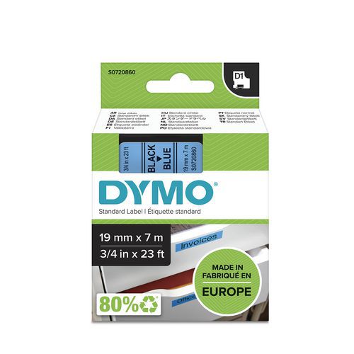 Dymo D1 tape cassette - Width 19 mm
