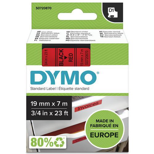 Dymo D1 tape cassette - Width 19 mm