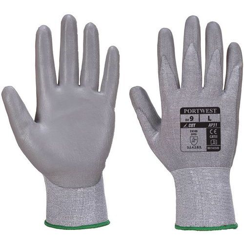 Grey Cut-Resistant ANSI Level 2 Gloves - Size 7-11 - Portwest UK Grey Cut-Resistant ANSI Level 2 Gloves - Size 7-11 - Portwest UK