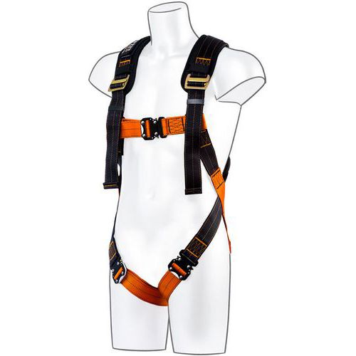 1 Point Full Body Harness - S-XXL - Black/Orange - Ultra Portwest UK 1 Point Full Body Harness - S-XXL - Black/Orange - Ultra Portwest UK
