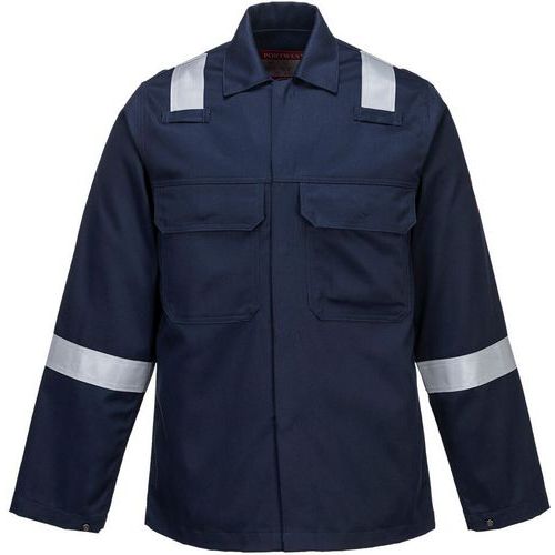 Large Navy Blue Heat Protection Workwear Jacket - S-XXXL - Portwest UK