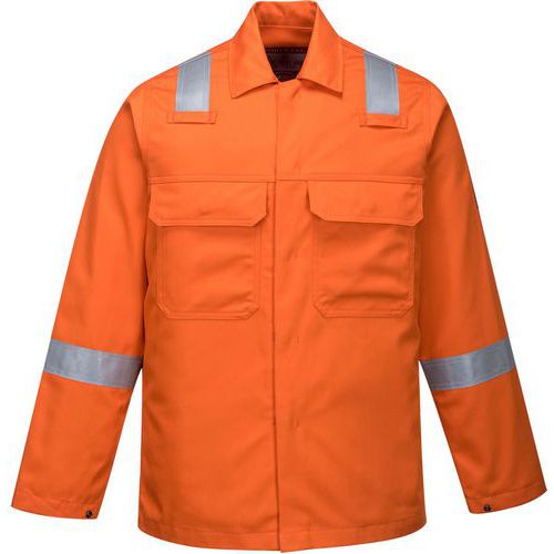 Large Navy Orange Protection Workwear Jacket - S-XXXL - Portwest UK