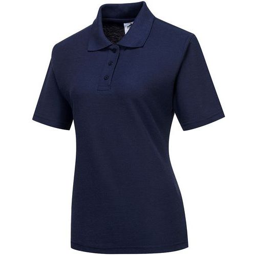 Dark Blue Short Sleeve Womens Work Polo Shirts - XS-XXL - Portwest UK