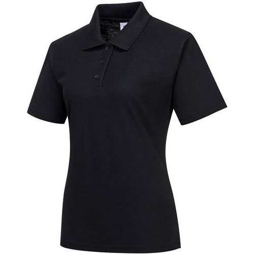 Black Short Sleeve Womens Work Polo Shirts - XS-XXL - Portwest UK