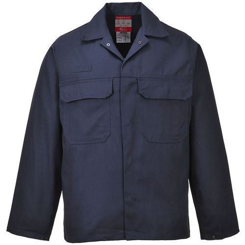 Navy Blue Flame Resistant Welding Jackets -XS-5XL - Portwest UK