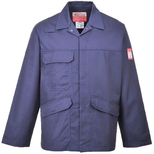 Blue Flame Resistant Industry Workwear Jacket - Small-4XL -Portwest UK