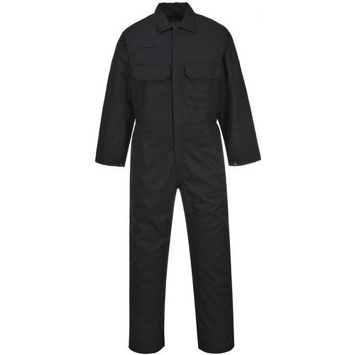 Black Welding Boilersuit/Coveralls - Tall Fit - M-XXXL - Portwest UK