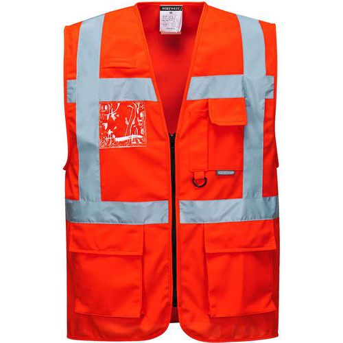 S476 Berlin High-Visibility Executive Vest - Portwest