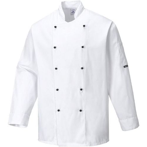 White Chefs Kitchen Uniform Jackets - XS-4XL - Somerset Portwest UK