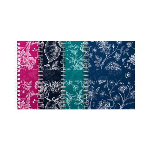 Romance twin-wire notebook - Small squares - 10.5 x 14.8 cm - Oxford