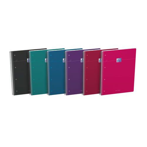 Smart spiral-bound notebook - 160 pages - 230 x 297 - Lined - Intense - Oxford