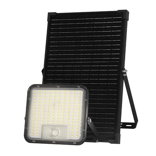 Solar-powered 9600-lumen LED work light with detachable panel - Velamp