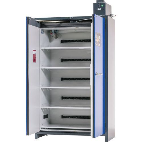 Lithium-ion Battery Charging 3-6 Shelf Cabinet- Fireproof - Extractor