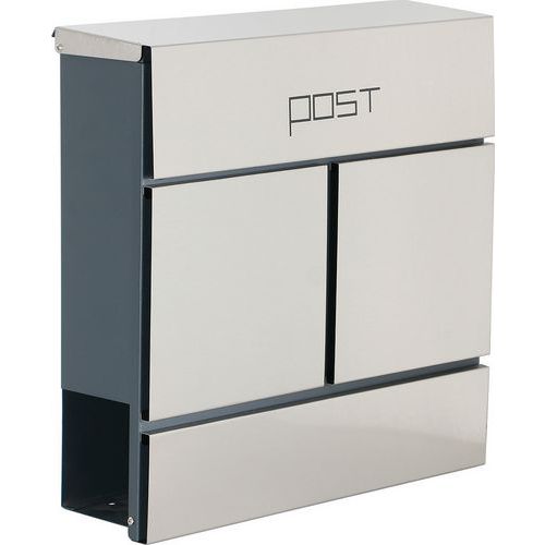 Phoenix Estilo Top Loading Letter Boxes - Stainless Steel - Key Locks