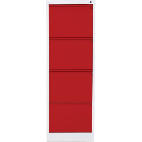 Phoenix FC Grey Metal Office Filing Cabinets - 2-4 Drawers - Key Locks