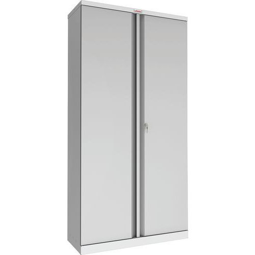 Phoenix SCL Metal Cupboard - 1-4 Shelves - Grey Red Or Blue - Key Lock