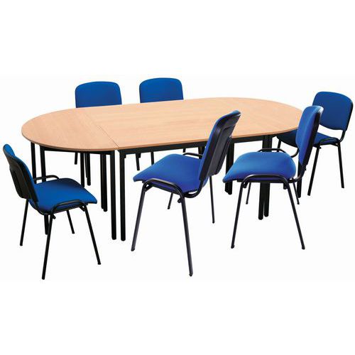 Meeting table set with 4 tables and 6 chairs