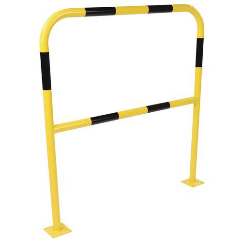 Traffic Hoop Barriers - Plate Mounted - 38mm Diameter - Manutan Expert