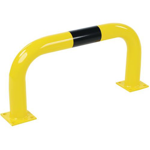 Warehouse Traffic Hoop Barriers - Black & Yellow - Steel - Manutan Expert