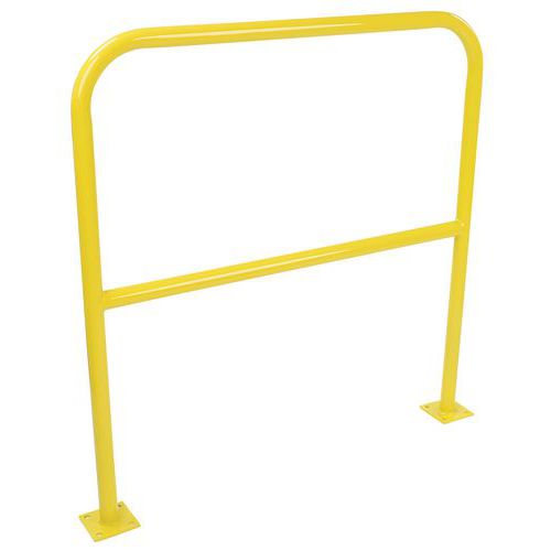 Traffic Hoop Barriers - Plate Mounted - 38mm Diameter - Manutan Expert