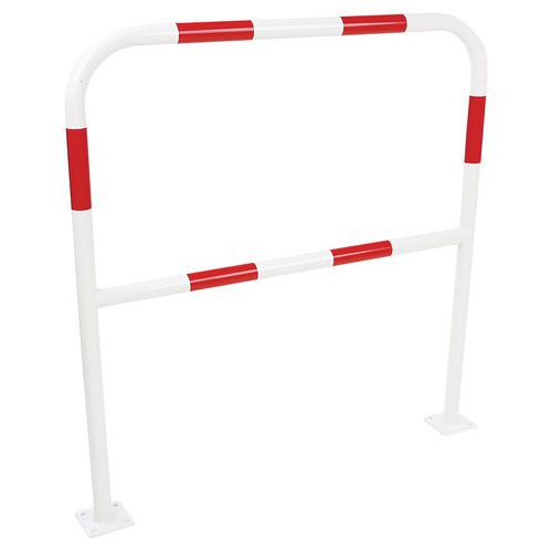 Traffic Hoop Barriers - Plate Mounted - 38mm Diameter - Manutan Expert